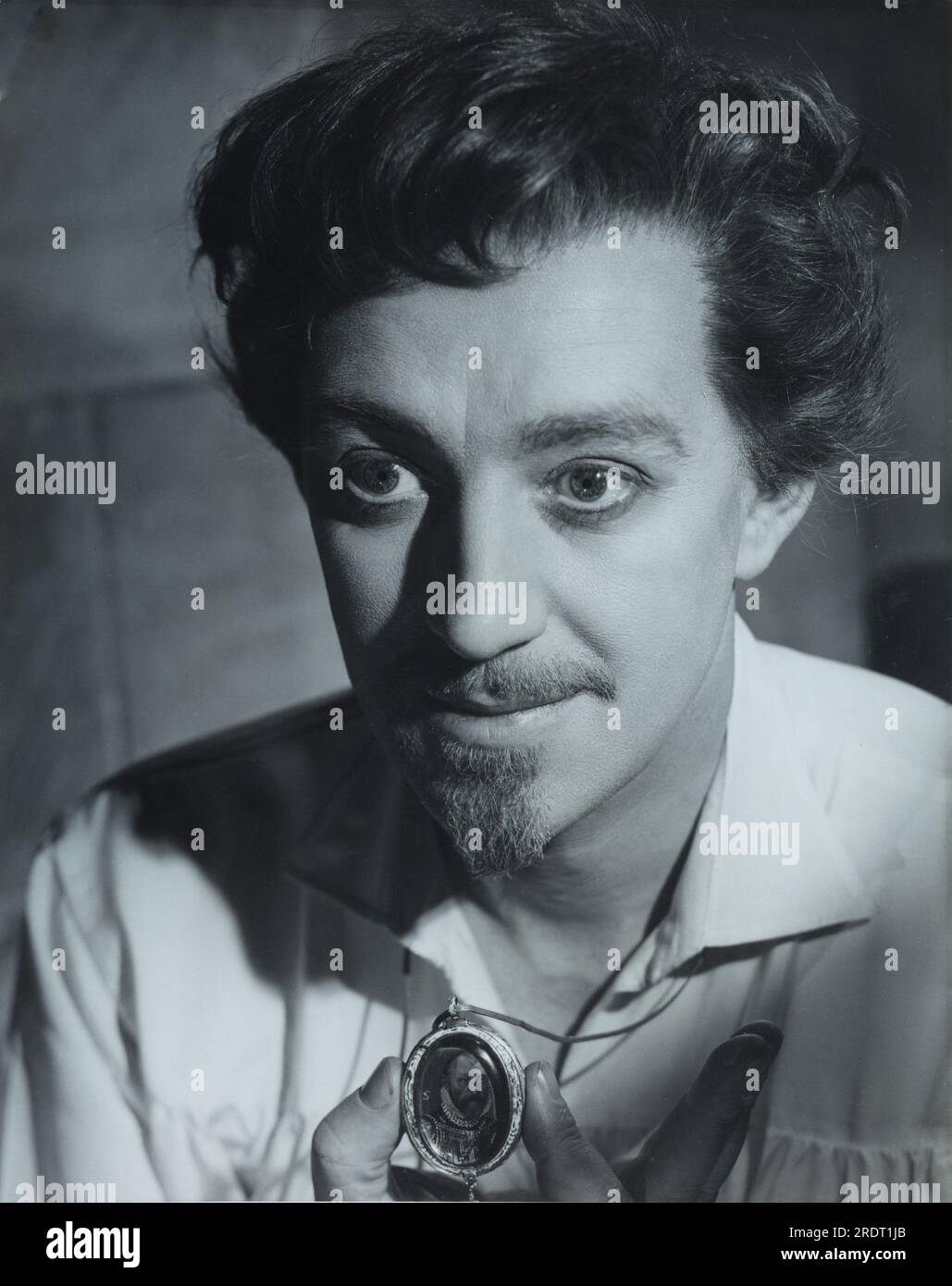 Alec Guinnes spielt Hamlet, 1951 im New Theatre London Stockfoto