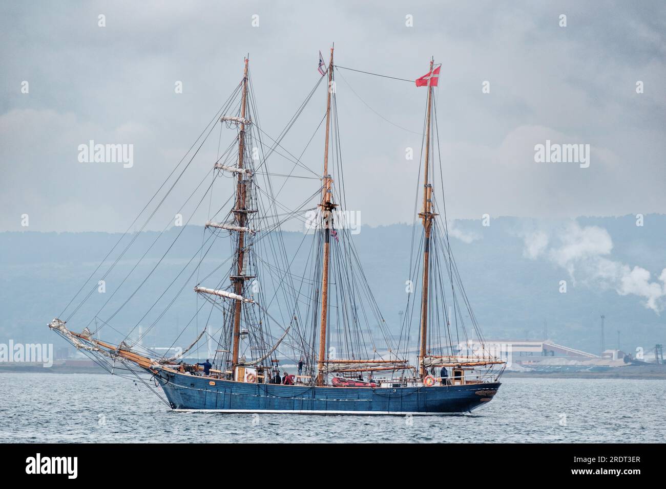 Loa im Tall Ships Race 2023, Segelschiffe, die Hartlepool auf Teesside North East England verlassen Stockfoto