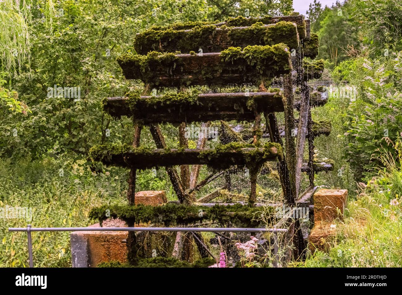 BADEN-WÜRTTEMBERG : WATER WHELL ON THE SCHMIECH Stockfoto