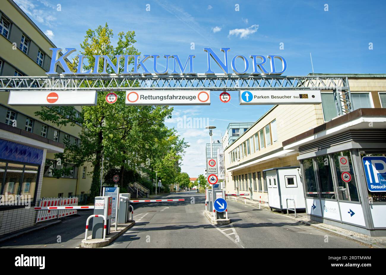 Medizinische Versorgung, Kosten: Eintritt in ein Krankenhaus in Nürnberg Stockfoto