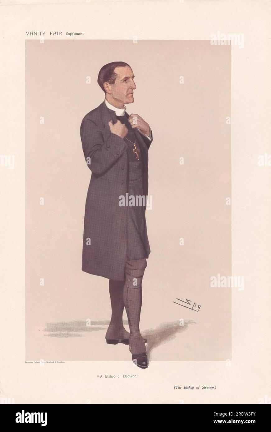 Vanity Fair - Klerus. Ein Bischof der Entscheidung. Rev. Cosmo Gordon Lang. 19. April 1906 1906 von Leslie ward Stockfoto