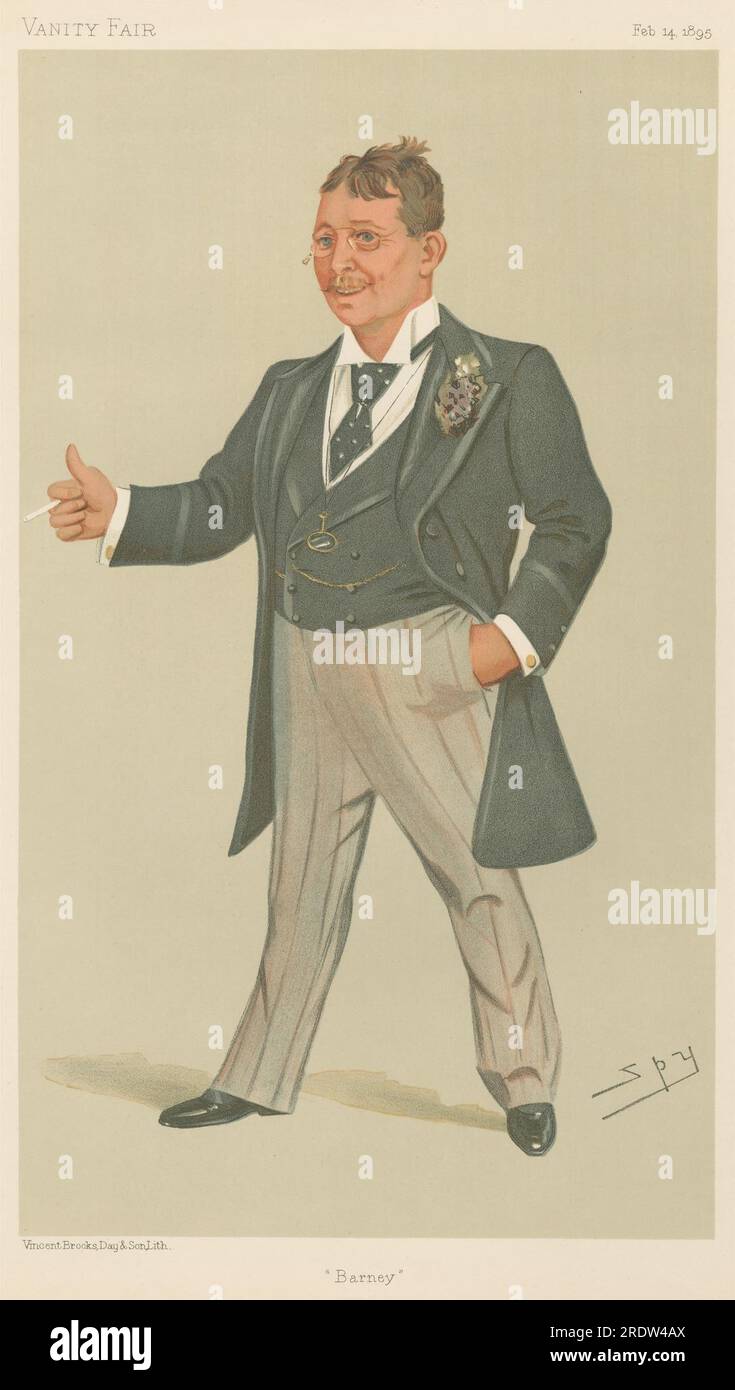 Politiker - Vanity Fair - "Barney". Mr. Barnett I. Barnato. 14. Februar 1895 1895 von Leslie ward Stockfoto