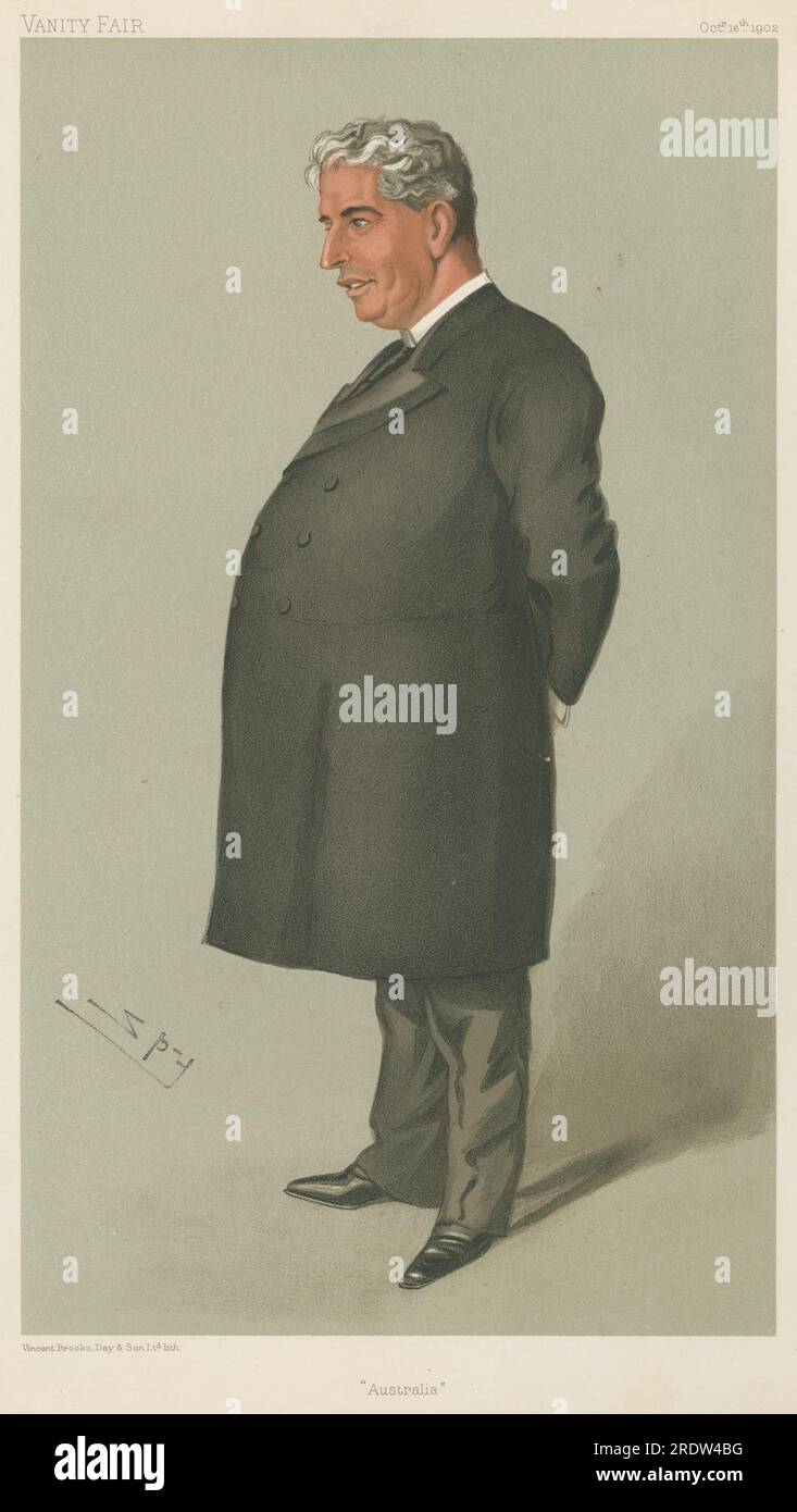 Politiker - Vanity Fair - "Australien" Sir Edmund Barton. 16. Oktober 1902 1902 von Leslie ward Stockfoto