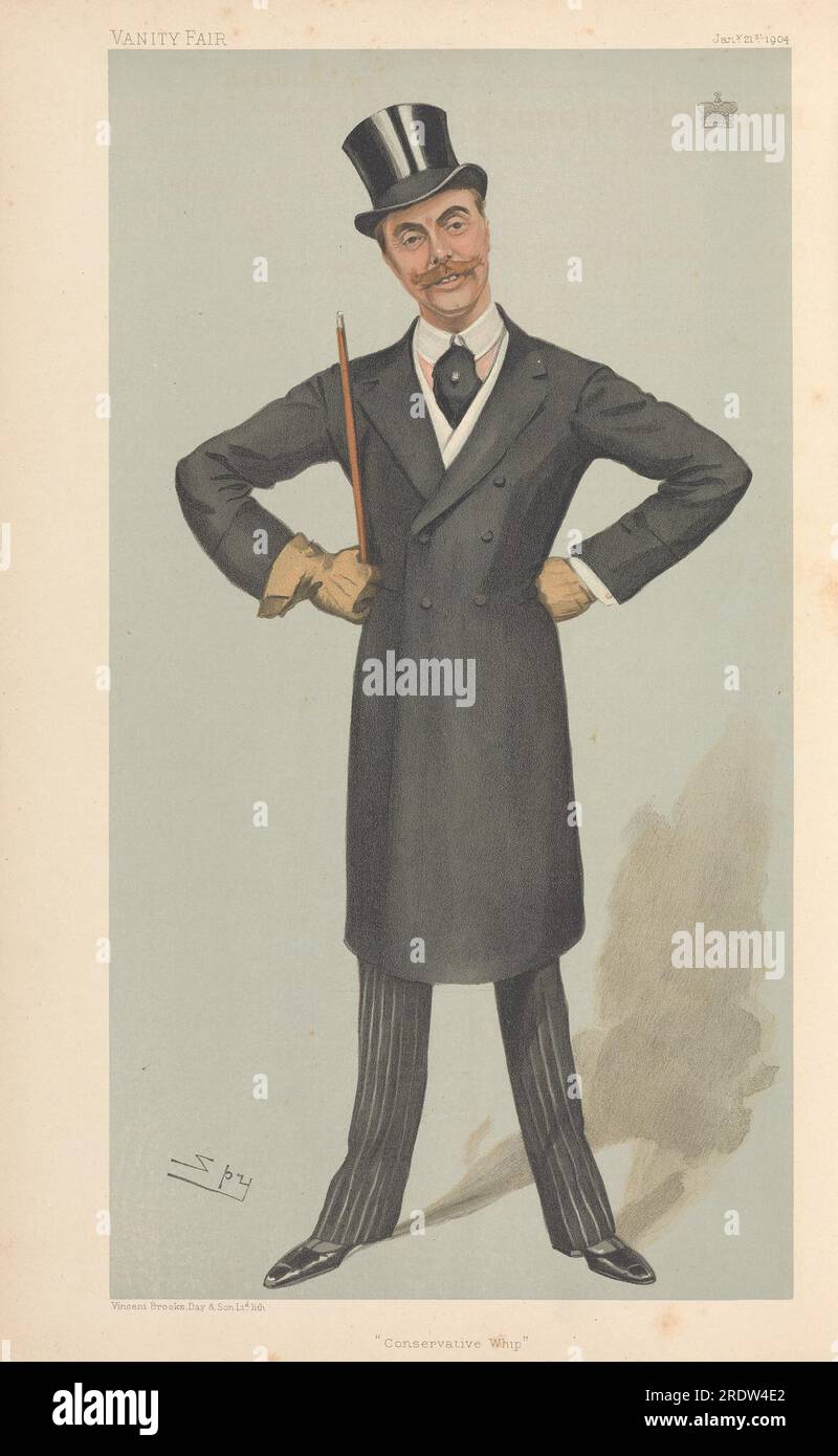 Politiker - Vanity Fair - "Konservative Peitsche". Der Viscount Churchill. 21. Januar 1904 1904 von Leslie ward Stockfoto