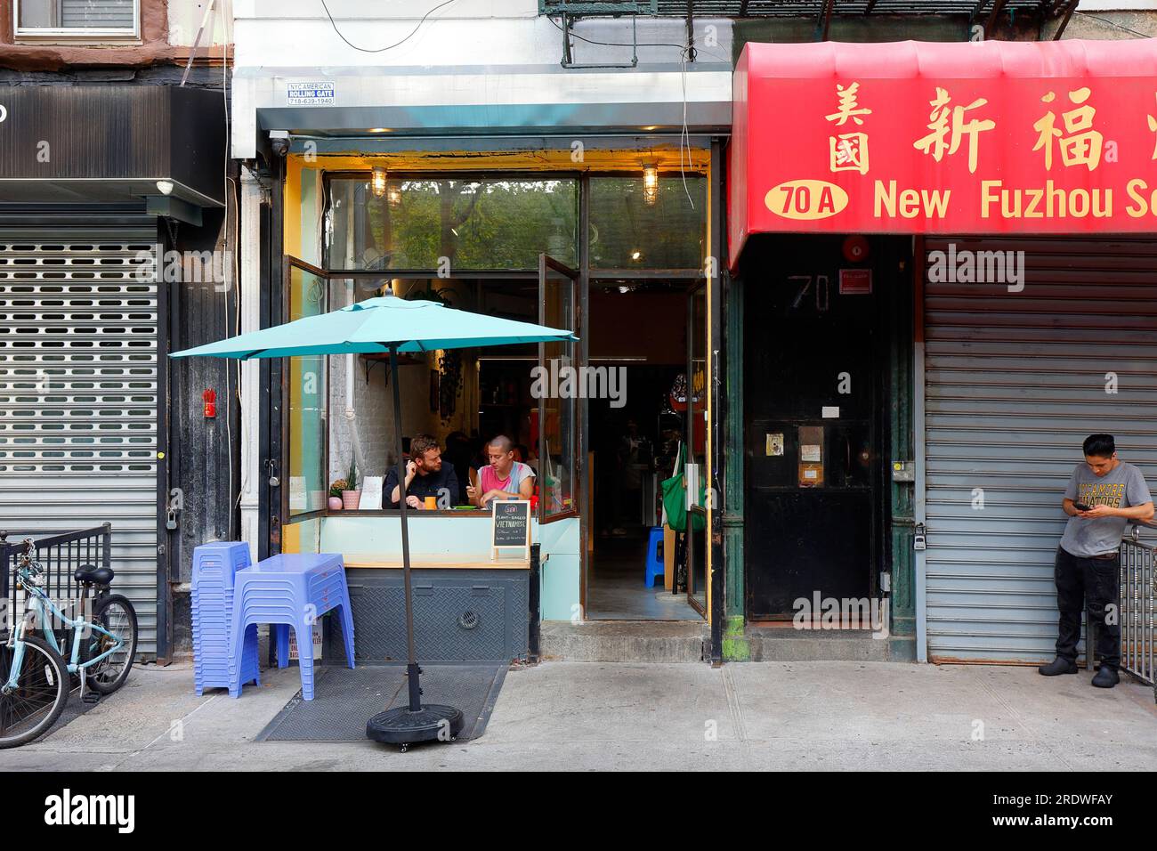 Sen, ein pflanzliches Pop-up-Event in mắm, 70 Forsyth St, New York, ein vietnamesisches Restaurant in Manhattan Chinatown, 20. Juni 2023. Stockfoto