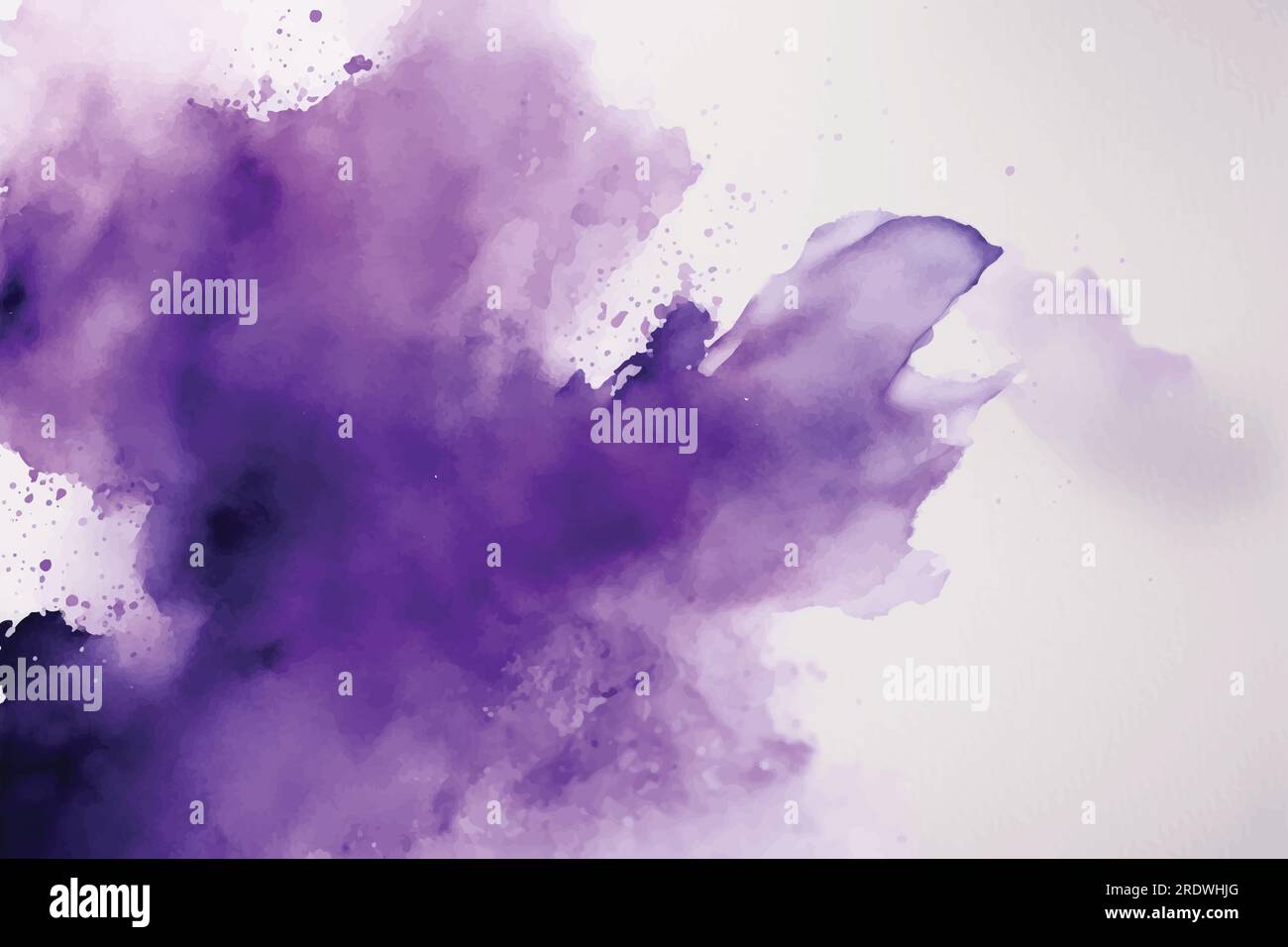 Abstraktes lilafarbenes, wasserfarbenes Hintergrunddesign Stock Vektor
