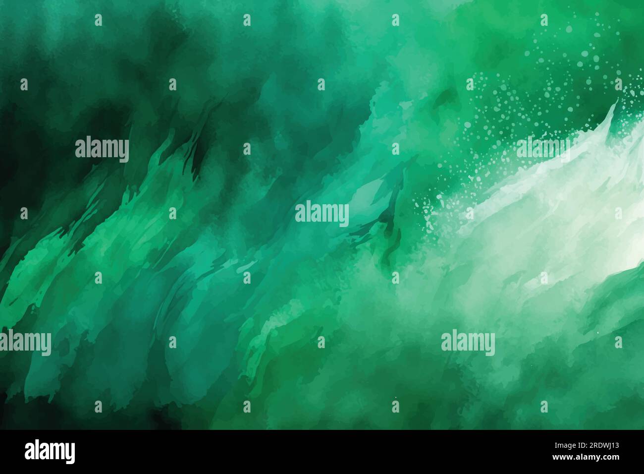 Abstraktes grünes, wasserfarbenes Hintergrunddesign Stock Vektor