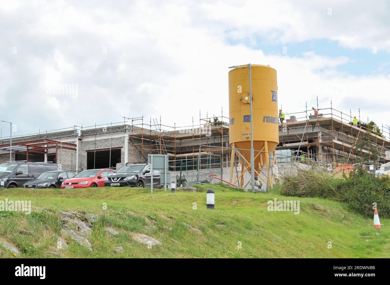 Bantry, West Cork, Irland. 20. Juli 2023. Bantry General Hospital hat mit der Arbeit an einer einstöckigen Endoskopie-Einheit und einer Erweiterung begonnen, um 16 b zu liefern Stockfoto