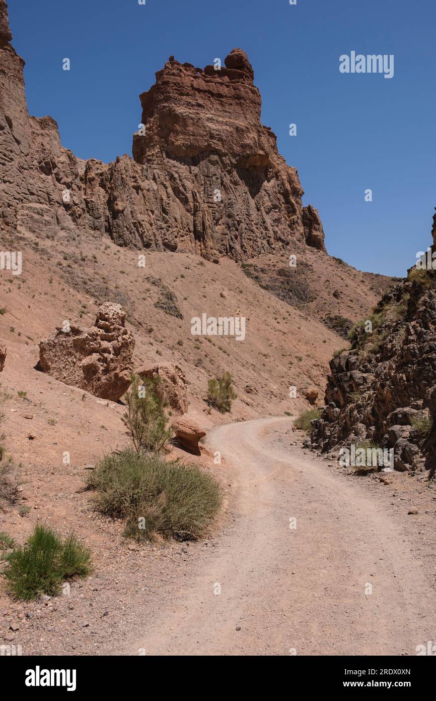 Kasachstan, Charyn (Sharyn) Canyon. Stockfoto