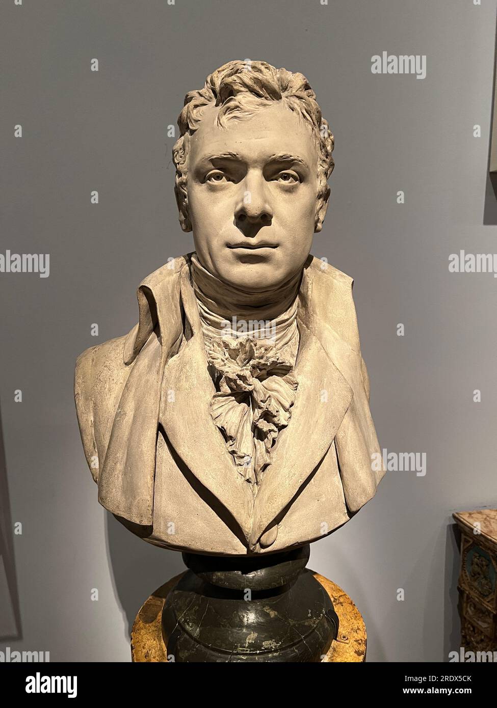 Robert Fulton, Erfinder, von Jean Antoine Houdon; bemalter Putz, 1804. Metropolitan Museum of Art, New York City. Stockfoto