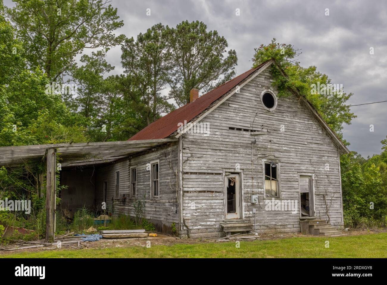 Verlassene Pilgrim Church in der Nähe von Grotons, Accomack County, Virginia Stockfoto