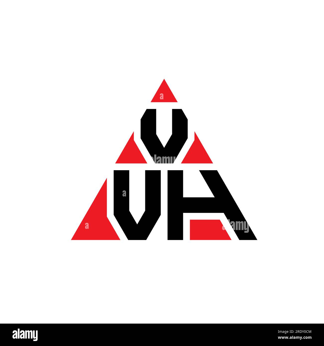 VVHLogo mit Dreiecksbuchstaben und Dreiecksform. VVHDreieckLogo