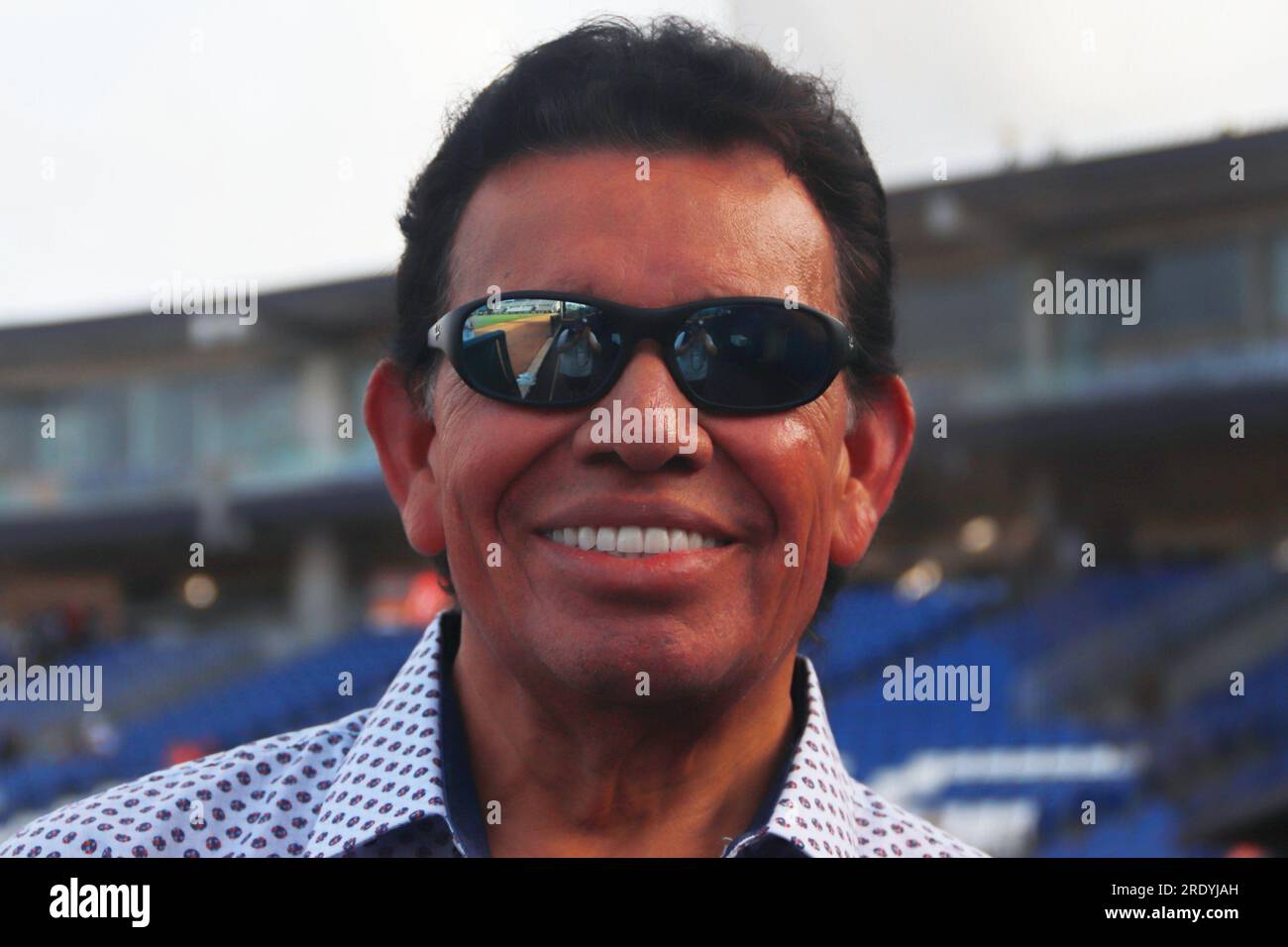 Nicht exklusiv: 22. Juli 2022 in Cancun, Quintana Roo, Mexiko: Fernando 'El Toro' Valenzuela Anguamea, der 17 Saisons in den großen Ligen spielte, Stockfoto