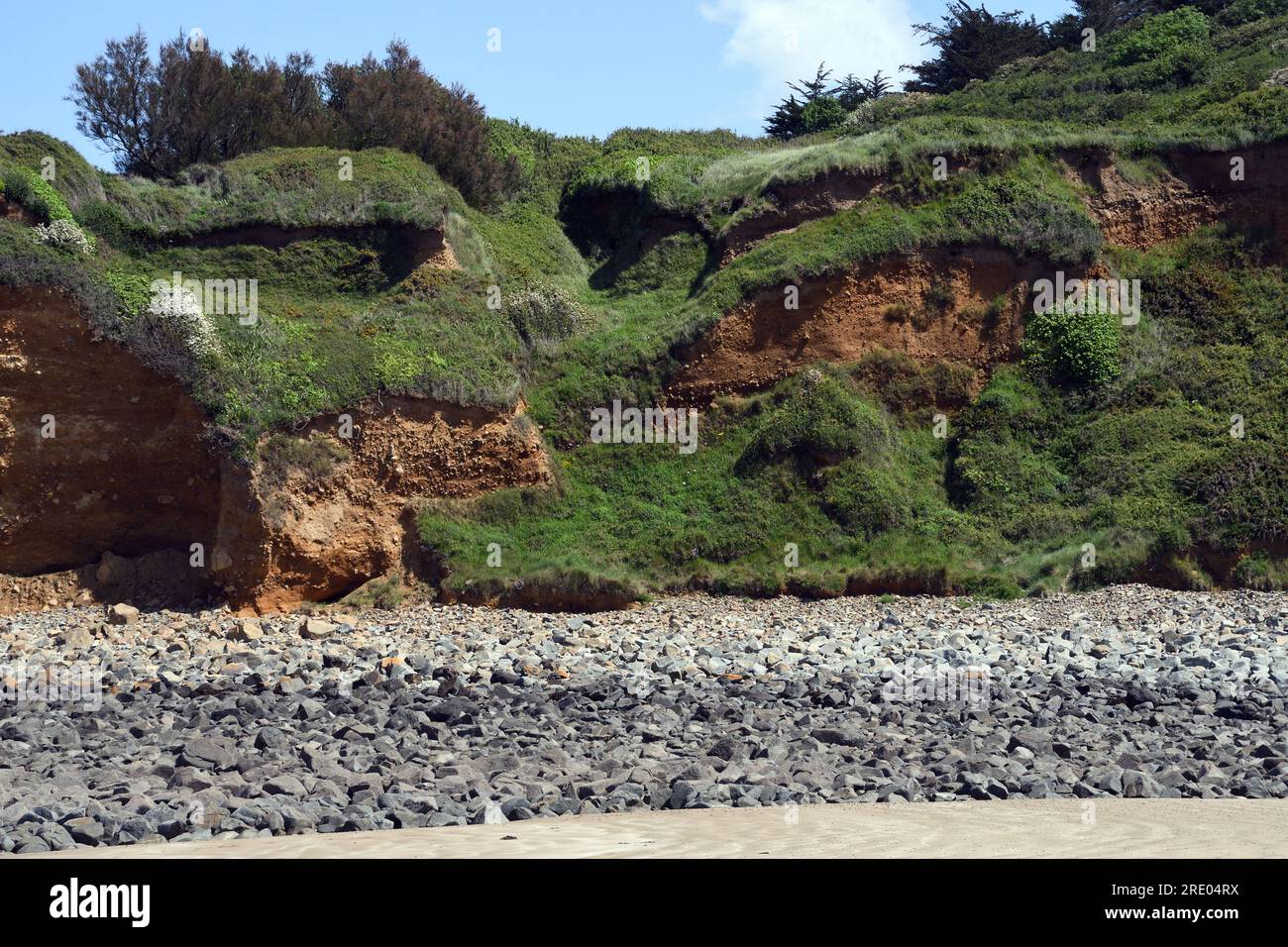 An der Küste, in Frankreich, in der Bretagne, Erquy Stockfoto