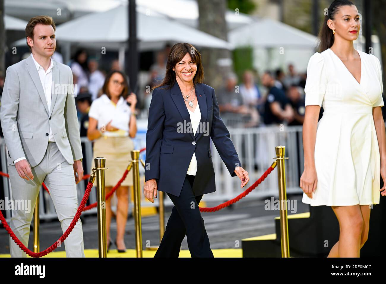 Bürgermeisterin von Paris Anne Hidalgo während der Bühne 21 der Tour de, Frankreich. , . In Paris, Frankreich. Kredit: Victor Joly/Alamy Live News Stockfoto