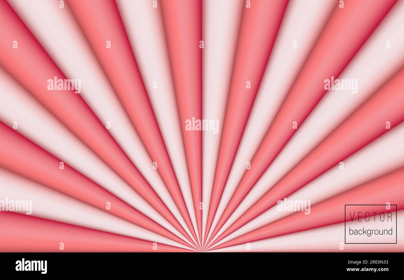 Köstliche Vektorbonbons, 3D°-Hintergrund mit wirbelnden Streifen für Banner, Website, Postkarte Stock Vektor