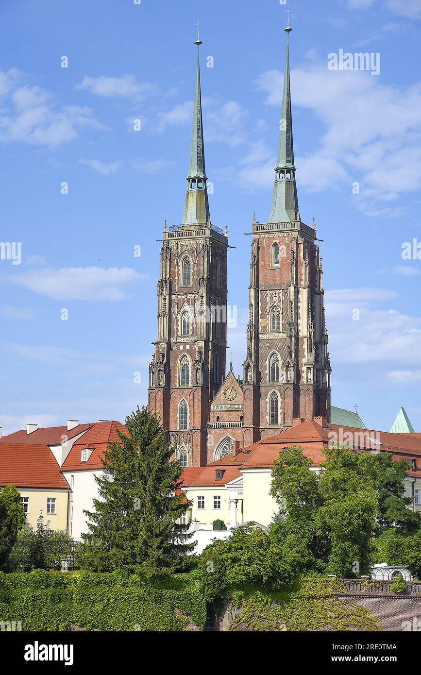 Die Kathedrale von St. John der Täufer in Breslau, Polen, 19. Juli 2023 (CTK Photo/Drahoslav Ramik) Stockfoto