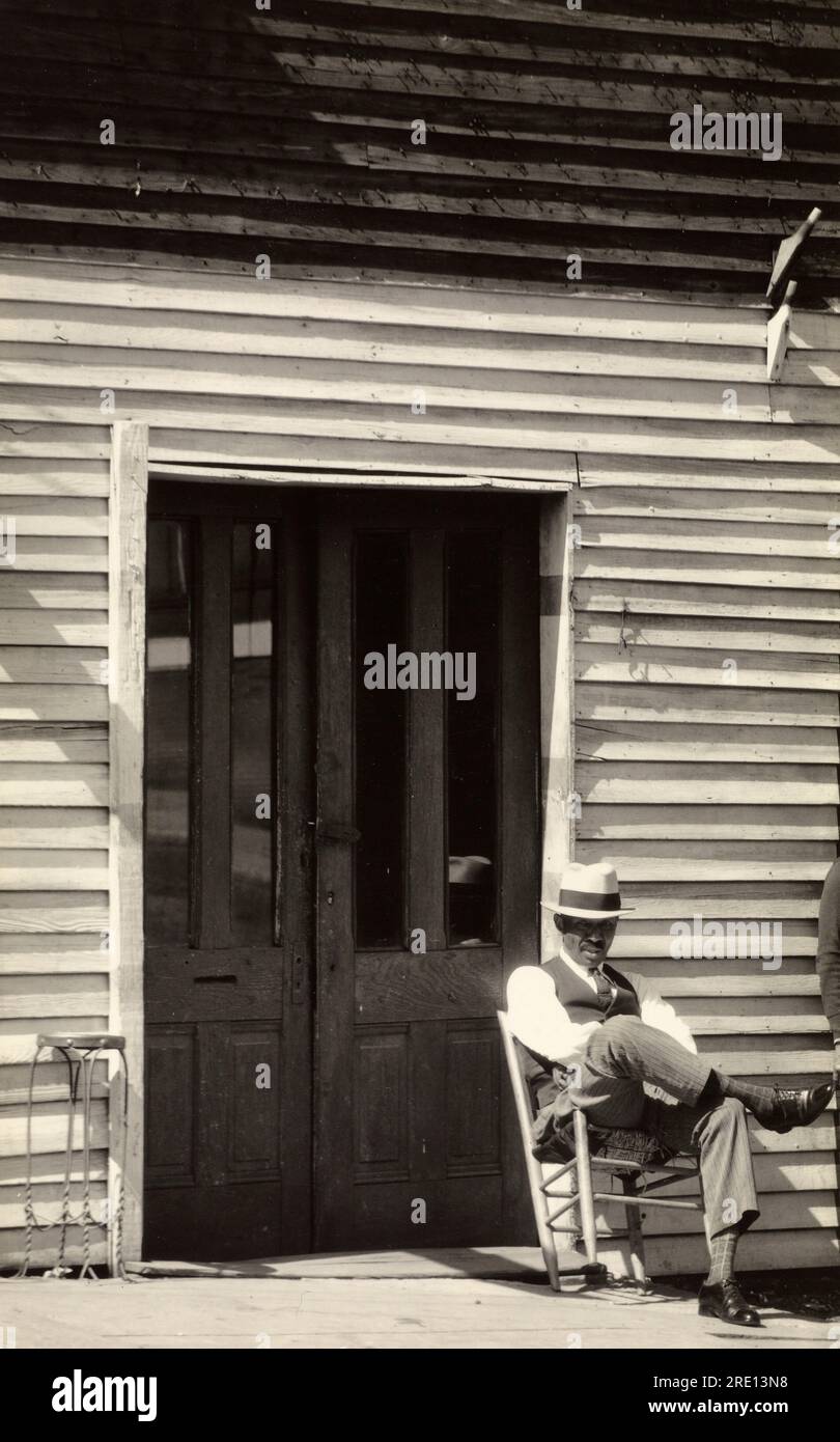 Barbershop Fassade, Vicksburg, Mississippi. Walker Evans. 1936. Stockfoto
