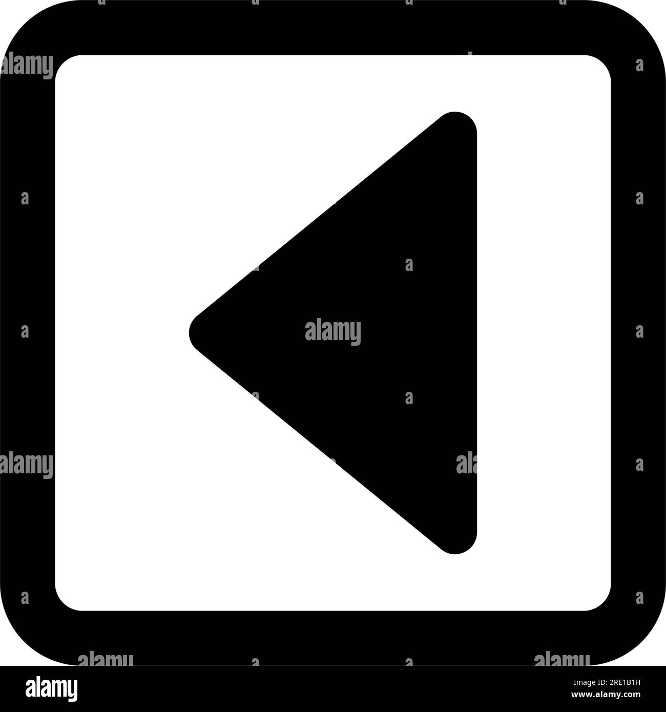 Pfeilsymbol im Rahmen Stock Vektor