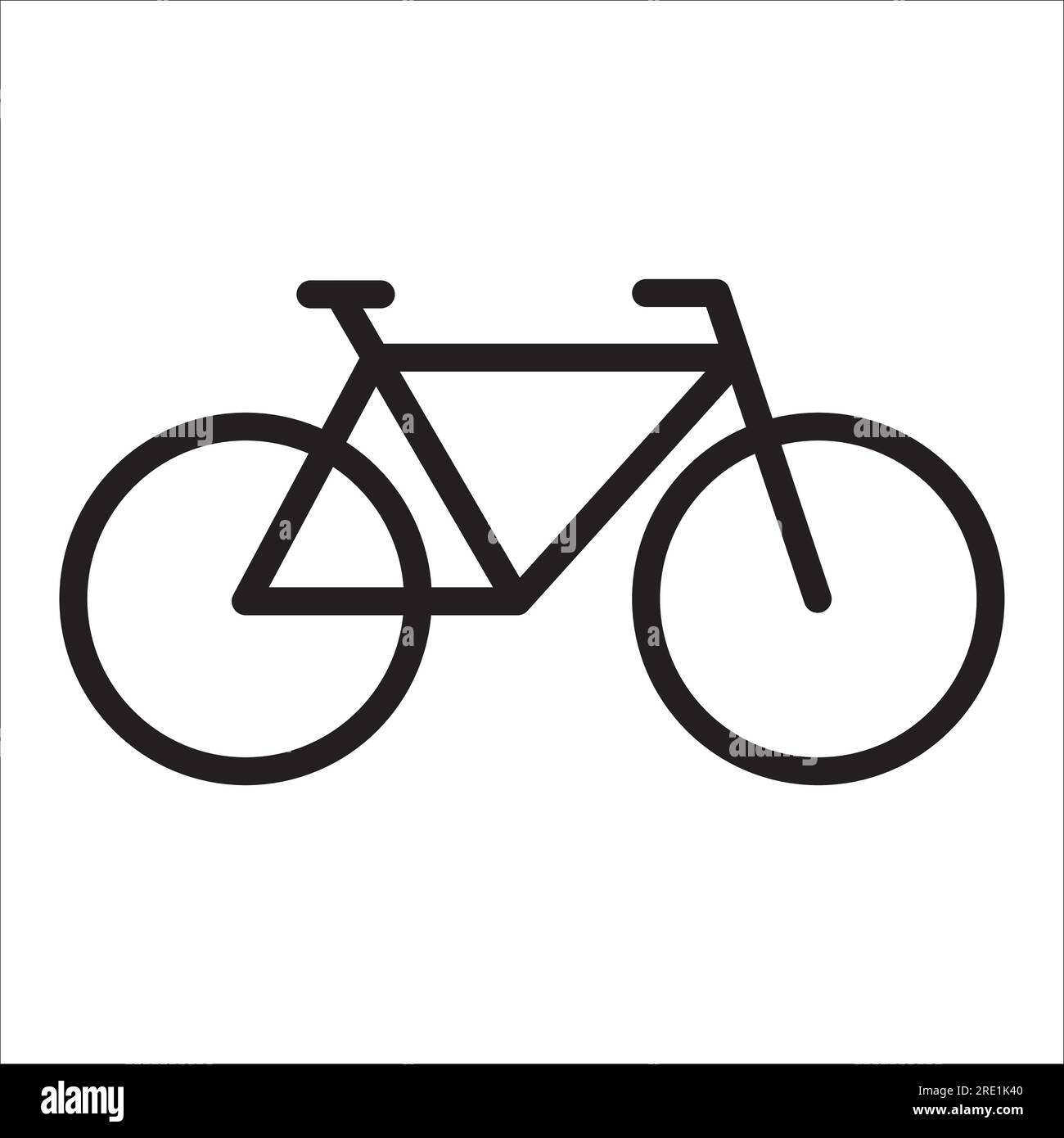 Fahrrad-Ikone-Style einfaches Design Stock Vektor
