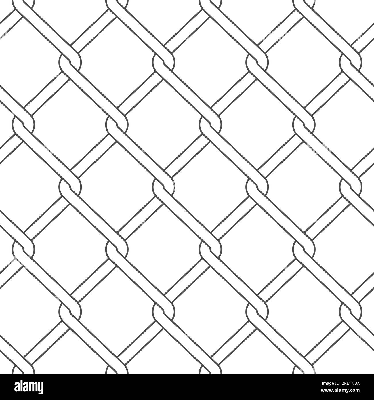 Nahtloses Muster mit Netzgewebe. Schwarzer und weißer Vektorhintergrund auf weißem Hintergrund. Stock Vektor
