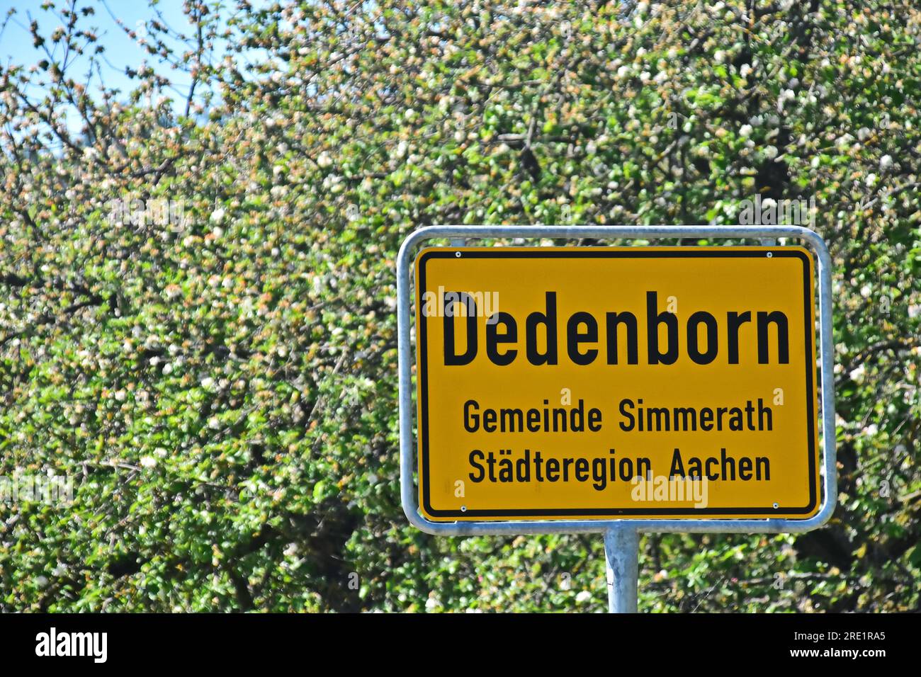 Willkommen in Dedenborn im Nationalpark Eifel Stockfoto