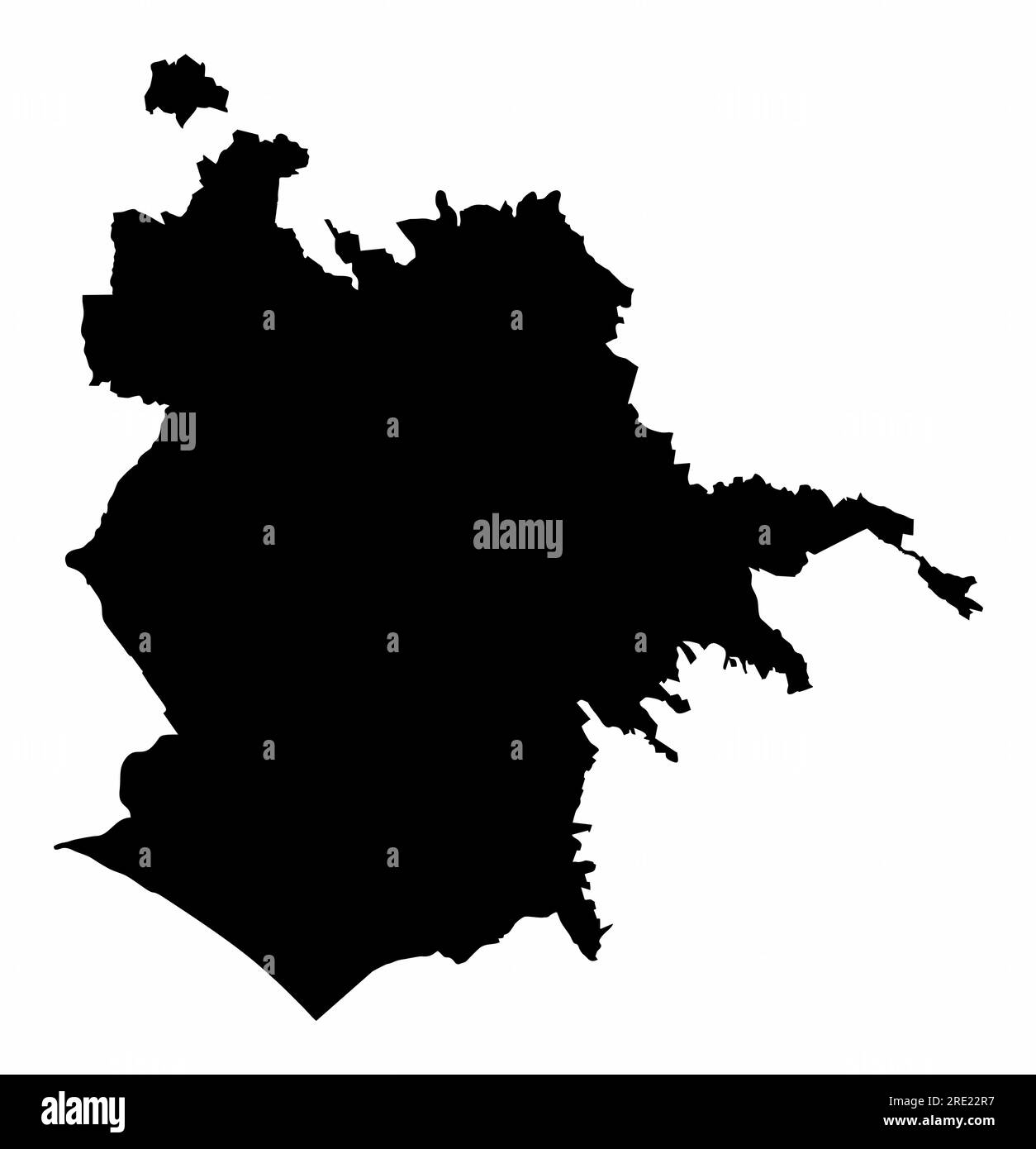 Rom-Silhouette isoliert auf weißem Hintergrund, Italien Stock Vektor