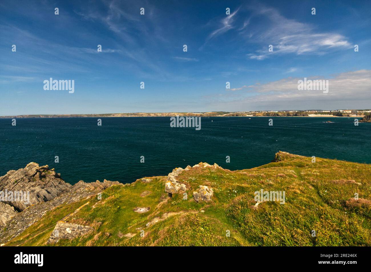 Newquay Bay, Newquay, England, Großbritannien Stockfoto