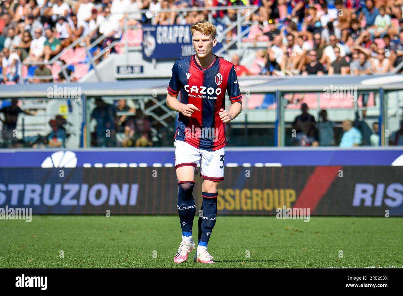 Bologna, Italien. 11. September 2022. Bolognas Portrait Jerdy Schouten während des italienischen Fußballspiels Serie A Bologna FC gegen ACF Fiorentina (Portraitarchiv) am 11. September 2022 im Renato dall'Ara Stadion in Bologna, Italien (Foto von Ettore Griffoni/LiveMedia). Credit: SIPA US/Alamy Live News Stockfoto