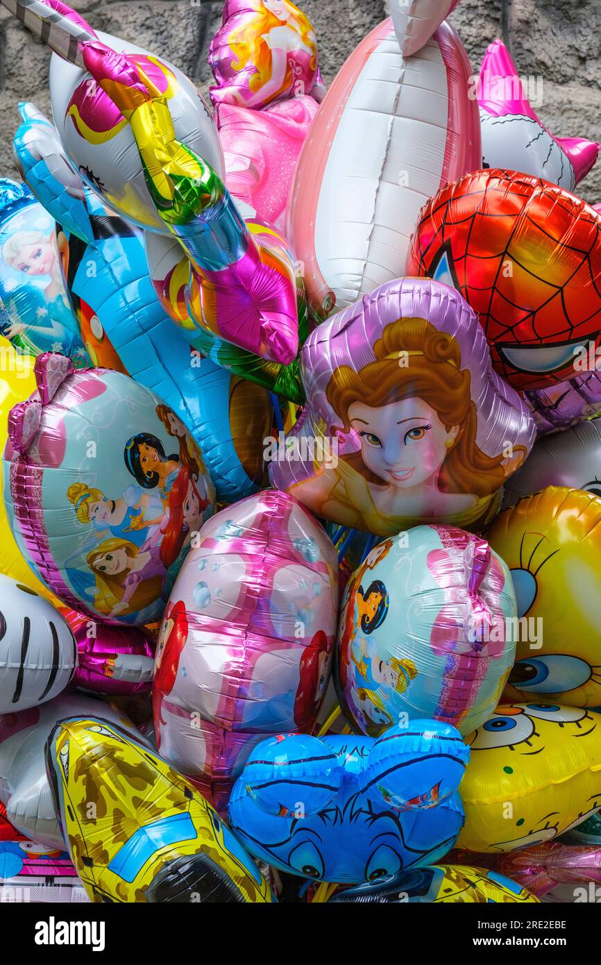 Kasachstan, Almaty. Central Park für Kultur und Erholung. Ballons. Stockfoto