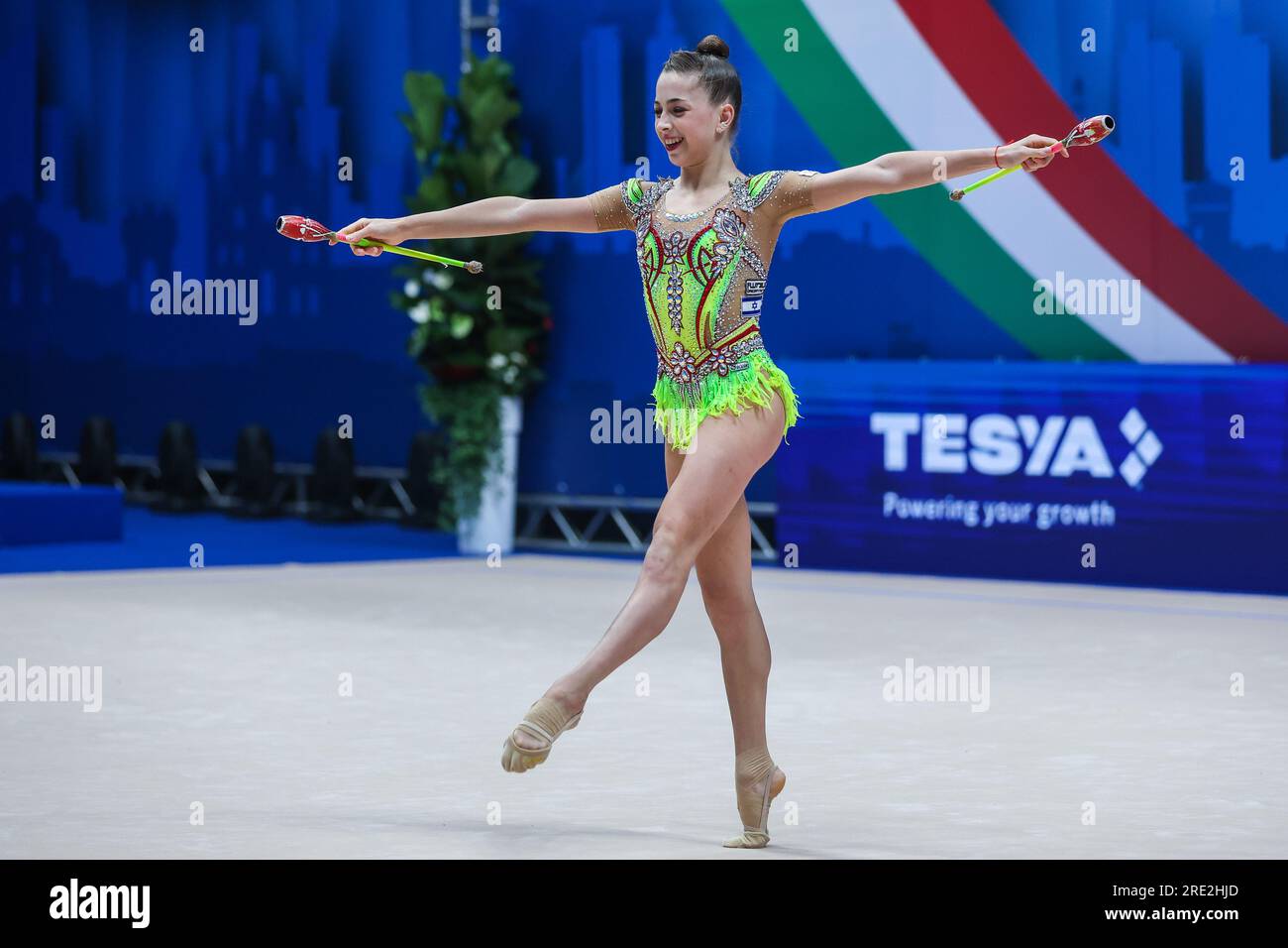 Mailand, Italien. 23. Juli 2023. Atamanov Daria (ISR) tritt während des