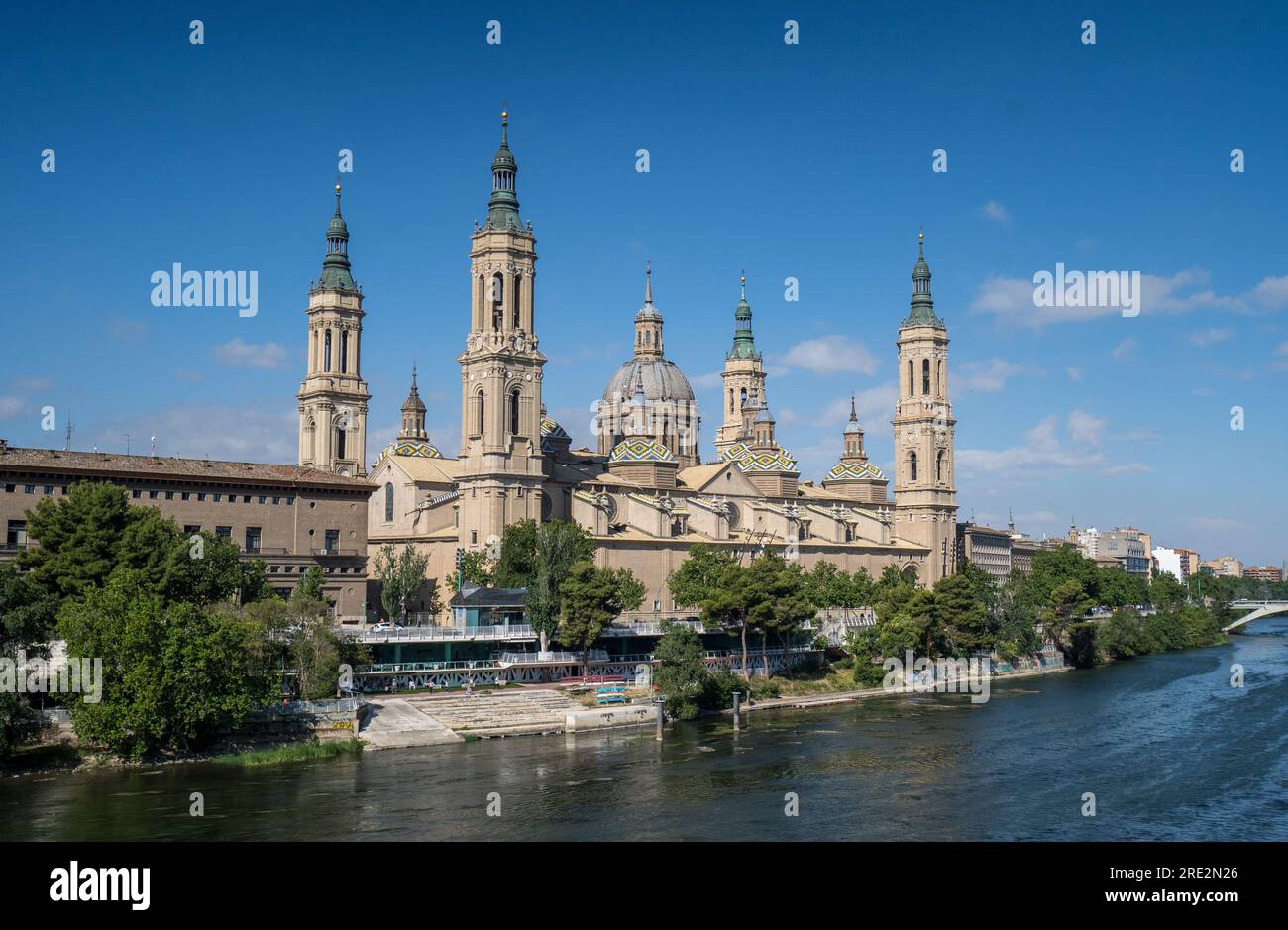 Basilika El Pilar - Saragossa Stockfoto