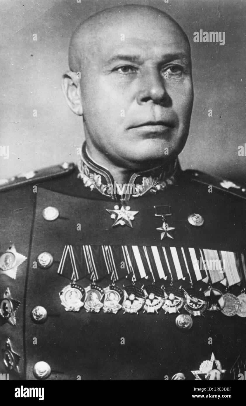 Timoschenko, Semyon Konstantinowitsch, 18.2.1895 - 31,3.1970, sowjetischer General, ADDITIONAL-RIGHTS-CLEARANCE-INFO-NOT-AVAILABLE Stockfoto