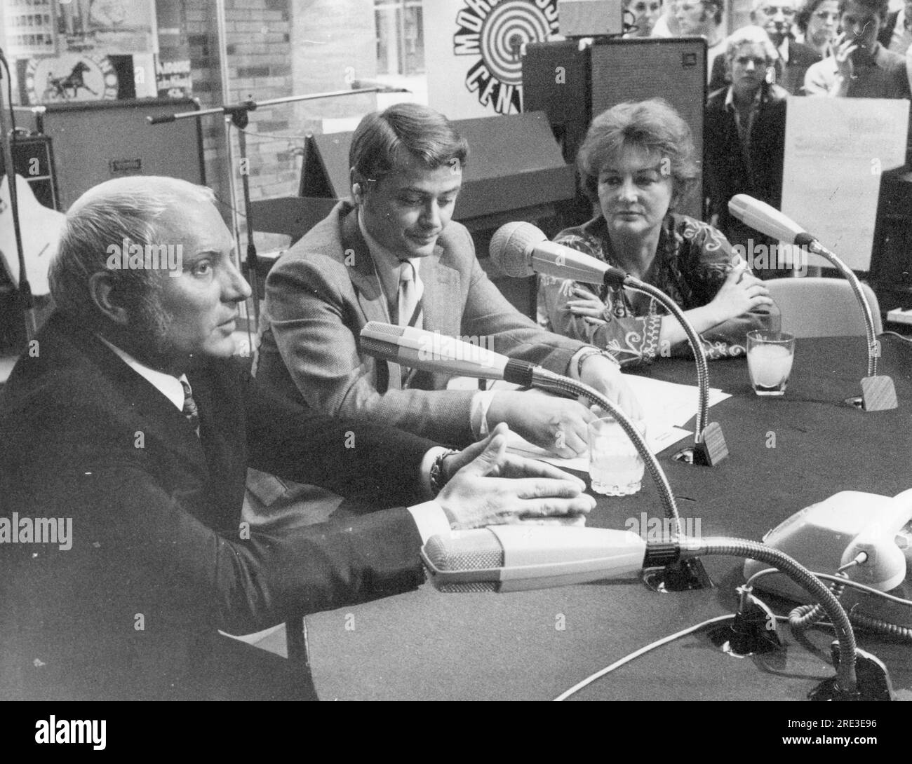 Will, Kurt, 1935 - 2008, deutscher Pressefotograf, mit Klaus Uthicke, EVELYN KUENNEKE, ZUSÄTZLICHE-RECHTE-FREIGABE-INFO-NICHT-VERFÜGBAR Stockfoto