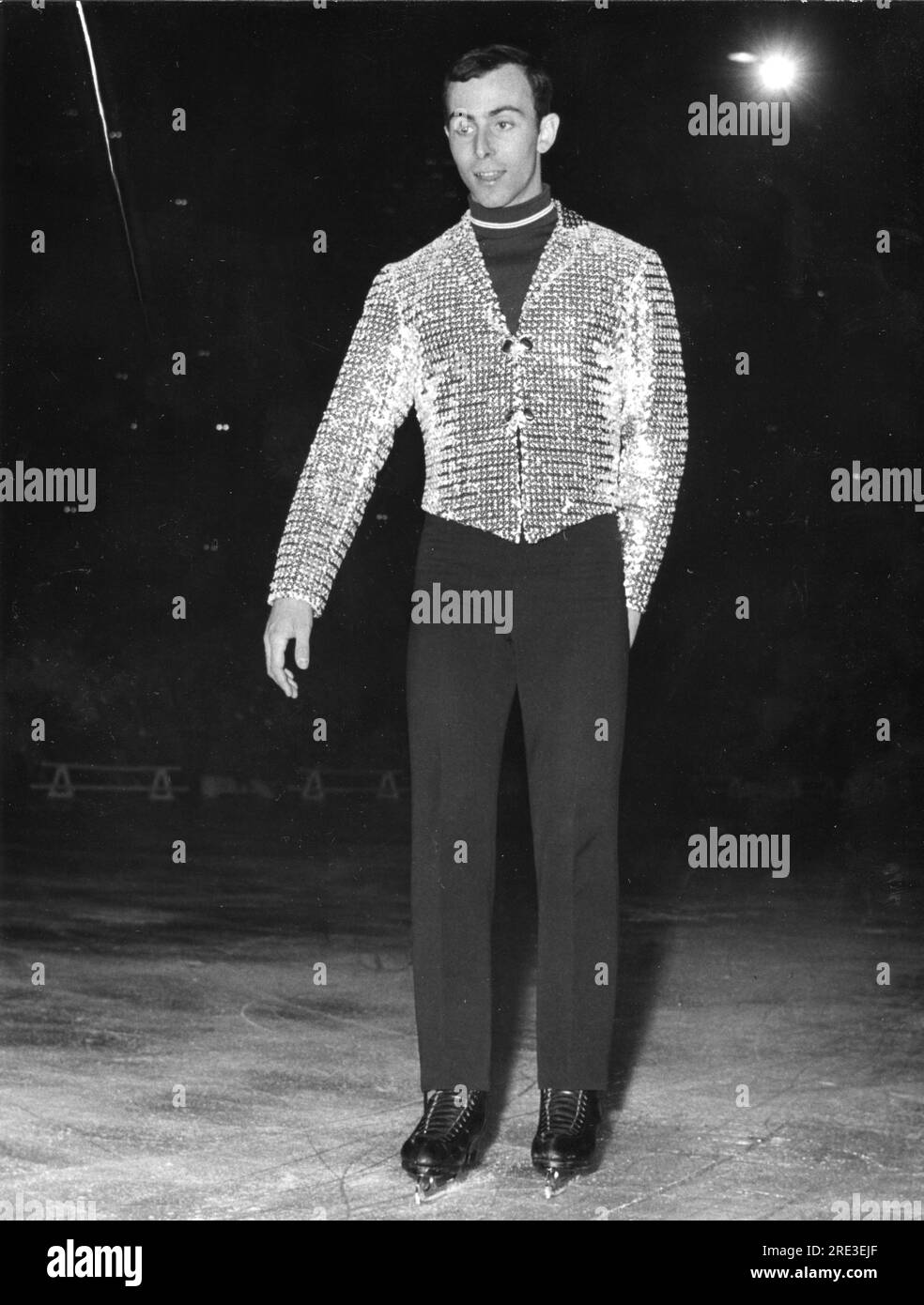 Wood, Timothy Lyle 'Tim', * 21,6.1948, amerikanischer Sportler (Eiskunstläufer), bei Sportveranstaltung, um 1970, ADDITIONAL-RIGHTS-CLEARANCE-INFO-NOT-AVAILABLE Stockfoto