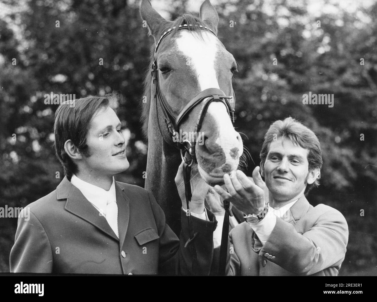 Wiltfang, Gerhard 'Gerd', 27.4.1946 - 1,7.1997, deutscher Sprungjockey, ADDITIONAL-RIGHTS-CLEARANCE-INFO-NOT-AVAILABLE Stockfoto