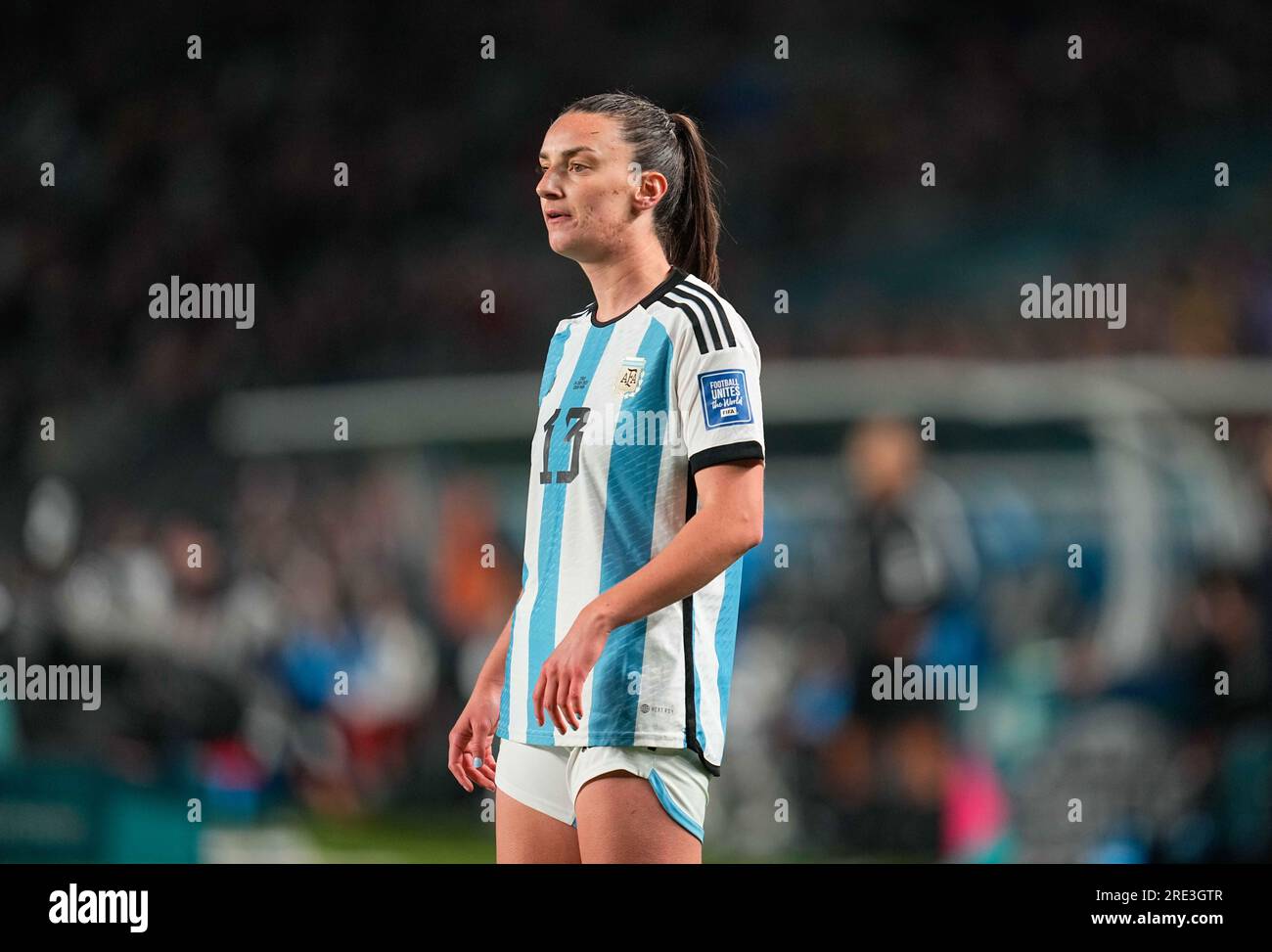Juli 24 2023: Sophia Braun (Argentinien) schaut bei einem Group G - FIFA Women's World Cup Australien & Neuseeland 2023-Spiel, Italien gegen Argentinien, im Eden Park, Auckland, Neuseeland, zu. Kim Price/CSM Stockfoto