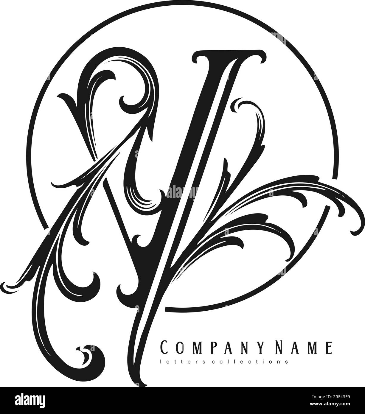 Zeitlose Eleganz klassisches Y-Buchstaben-Monogramm-Logo einfarbige Vektorabbildungen für Ihre Arbeit Logo, Merchandise-T-Shirt, Aufkleber und Etikettendesigns, Stock Vektor
