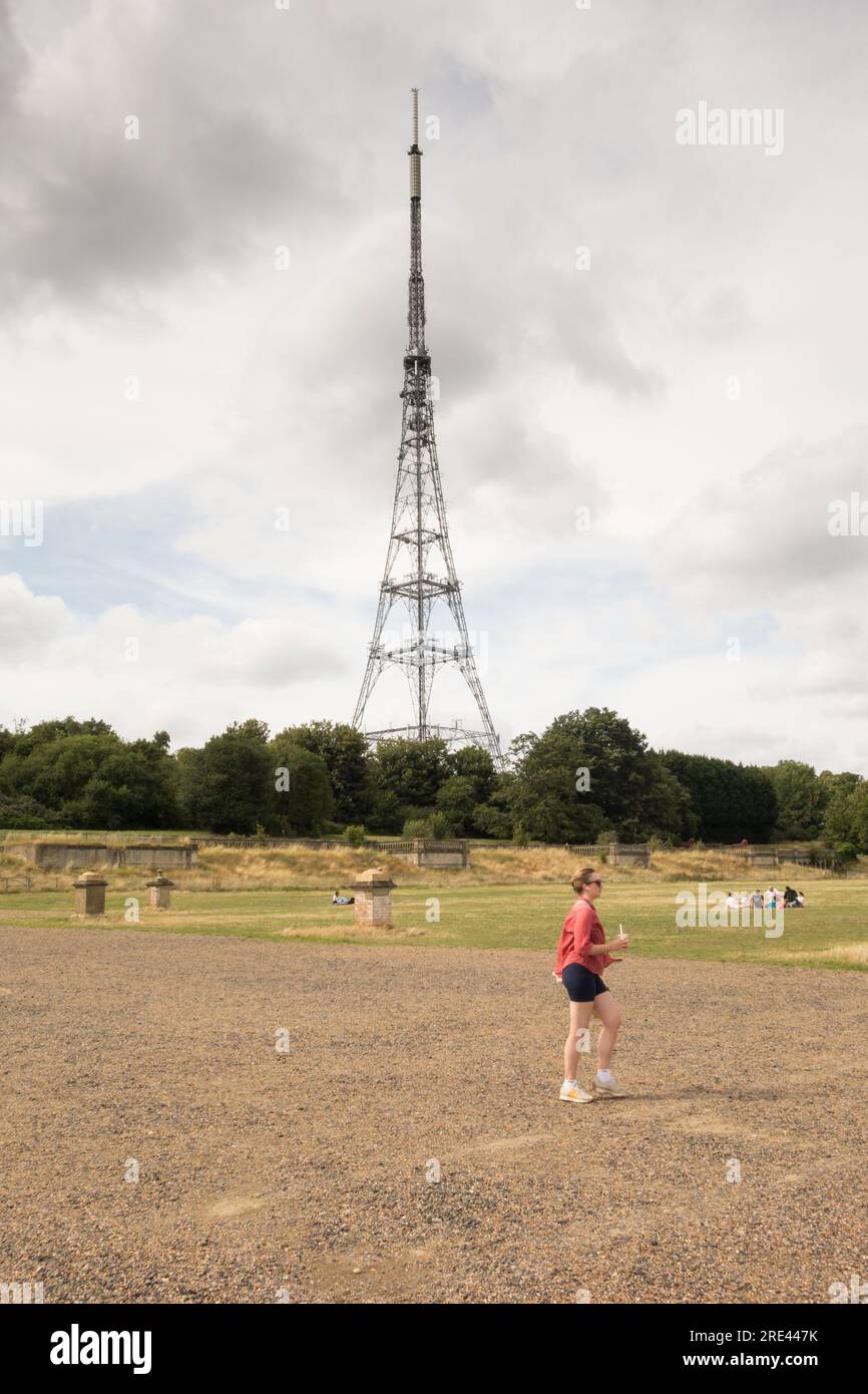 Crystal Palace Transmitting Station, bekannt als Arqiva Crystal Palace, Crystal Palace, London, SE19, England, GROSSBRITANNIEN Stockfoto