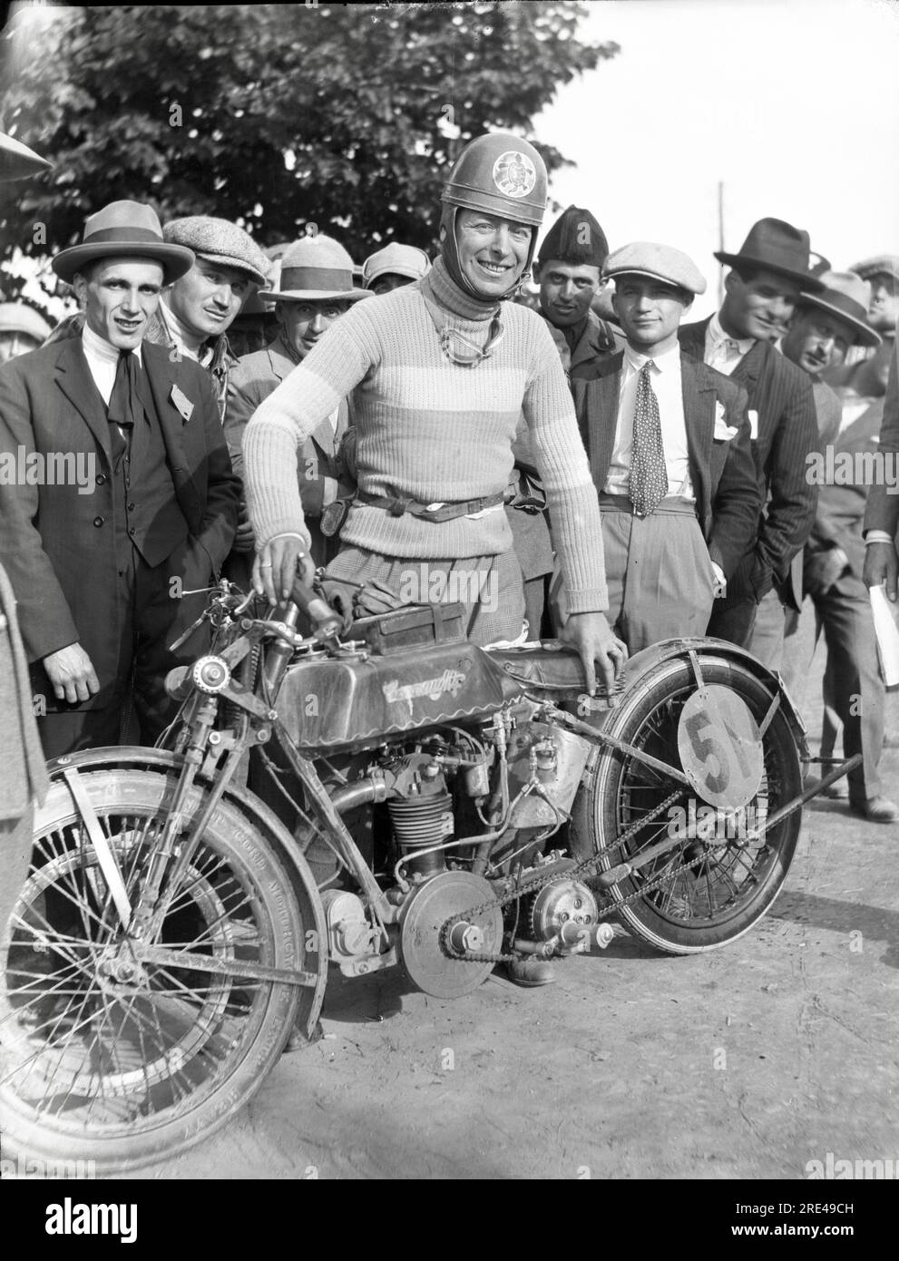 Motociclismo - Circuito nei pressi di Ravenna - Agosto 1924 Stockfoto