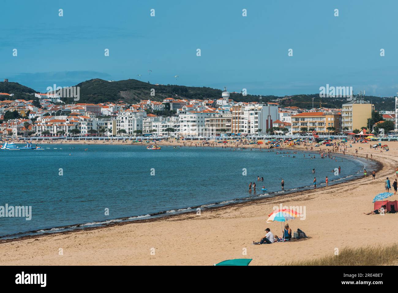 Sao Martinho do Porto Beach, Portugal Stockfoto