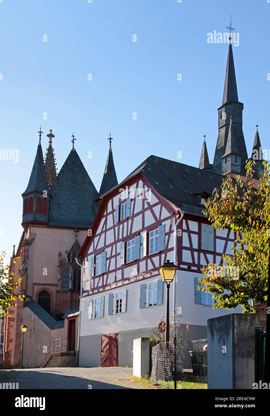 Geografie/Reise, Deutschland, Hessen, Kiedrich, Altstadt von Kiedrich, Oberes Mittelrheintal, ZUSÄTZLICHE-RECHTE-FREIGABE-INFO-NICHT-VERFÜGBAR Stockfoto