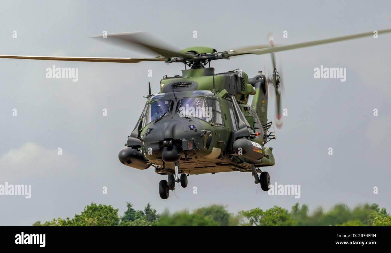 Deutsche Armee NH90 TTH auf der Royal International Air Tattoo 2023 Stockfoto