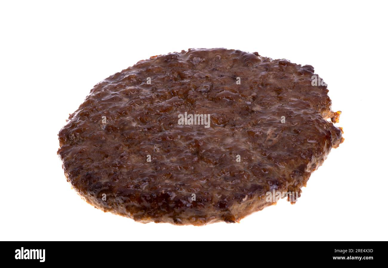 hamburger-Pastete isoliert auf weißem Hintergrund Stockfoto