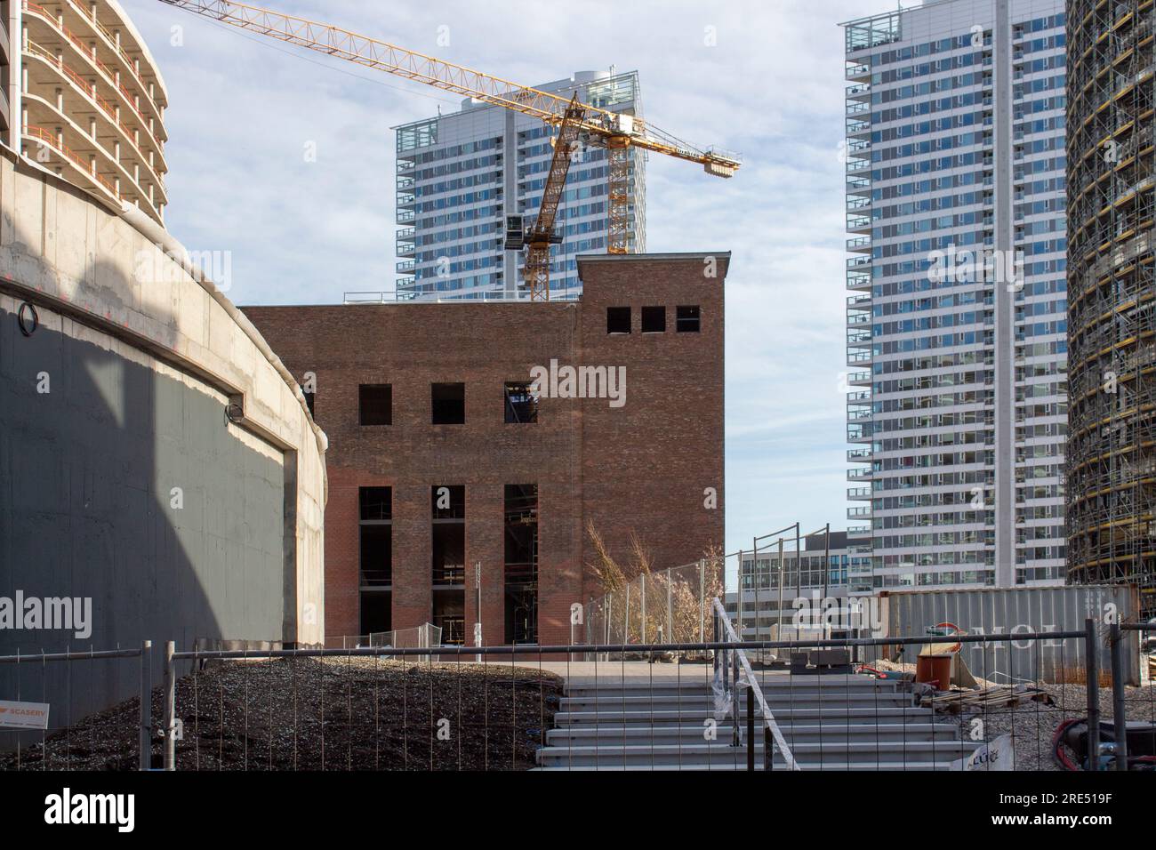 Alte industrielle Heizungsanlage Stockfoto