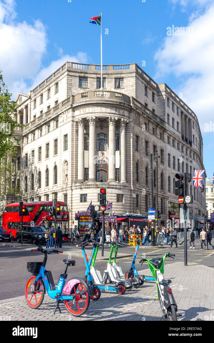 Südafrikanische hohe Kommission, südafrikanisches Haus, Trafalgar Square, City of Westminster, Greater London, England, Vereinigtes Königreich Stockfoto