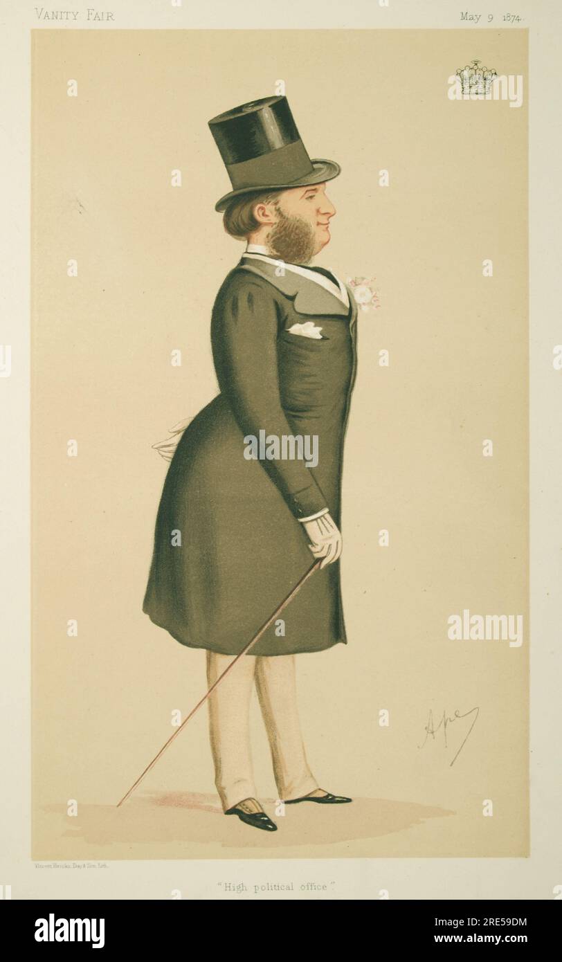 Hochrangiges politisches Amt, 9. Mai 1874 von Carlo Pellegrini Stockfoto