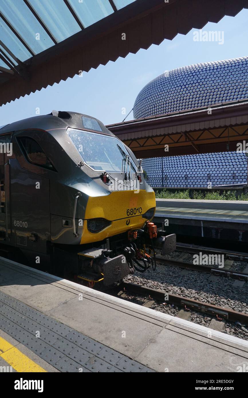 Zug an der Moor Street Station, Birmingham Stockfoto
