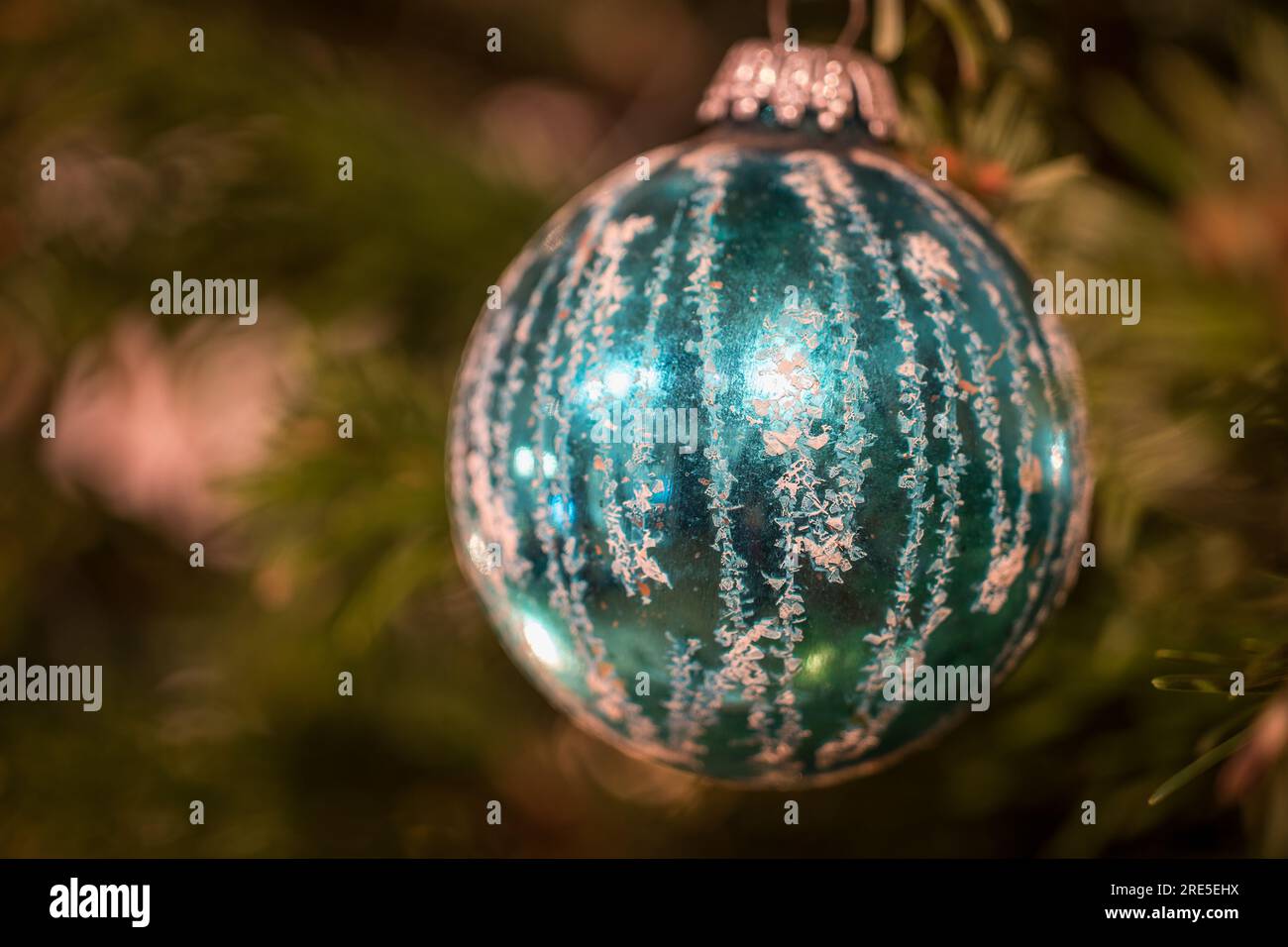 Weihnachtsschmuck - Weihnachtskugeln - Baumschmuck - Glaskugeln - Weihnachten Stockfoto