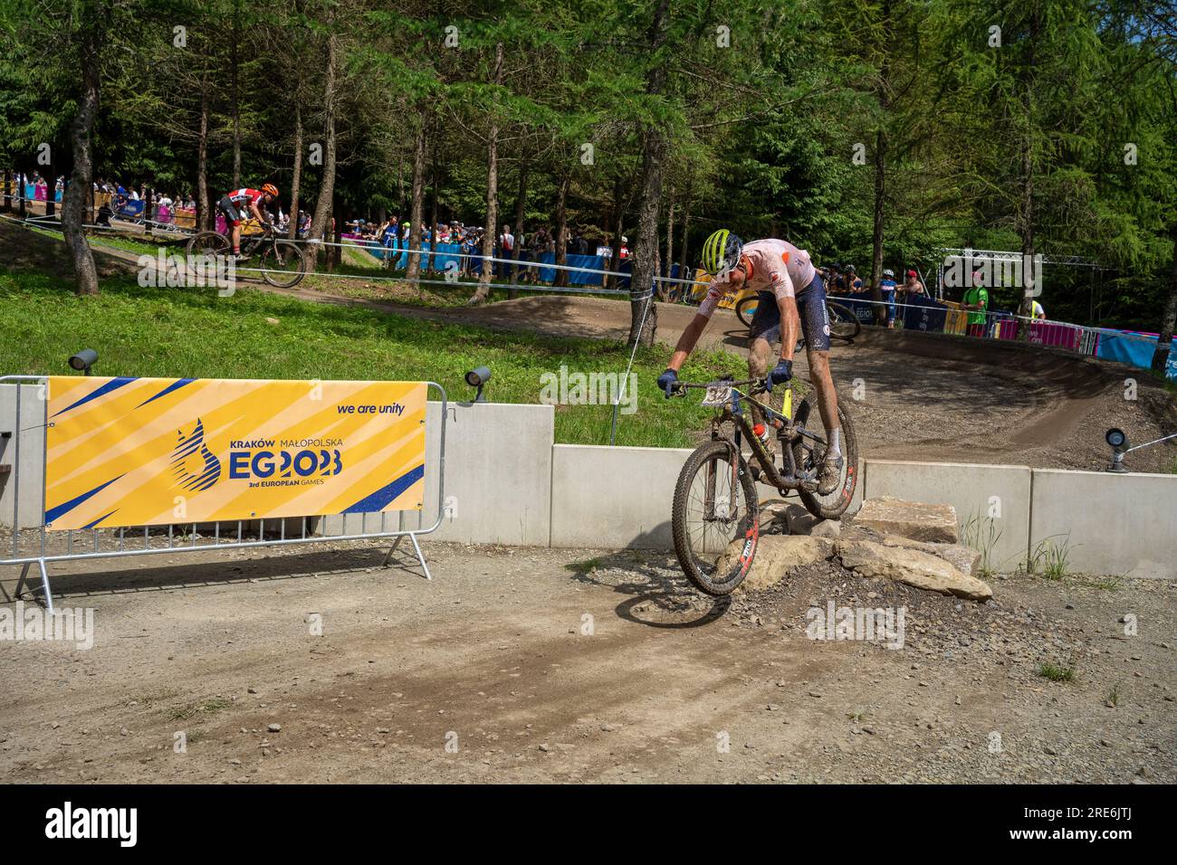 David Nordemann aus den Niederlanden auf Ridley - 2023 UEC MTB Elite Europameisterschaft - Europäische Spiele Krakau/Kraków - Krynica-Zdrój Stockfoto